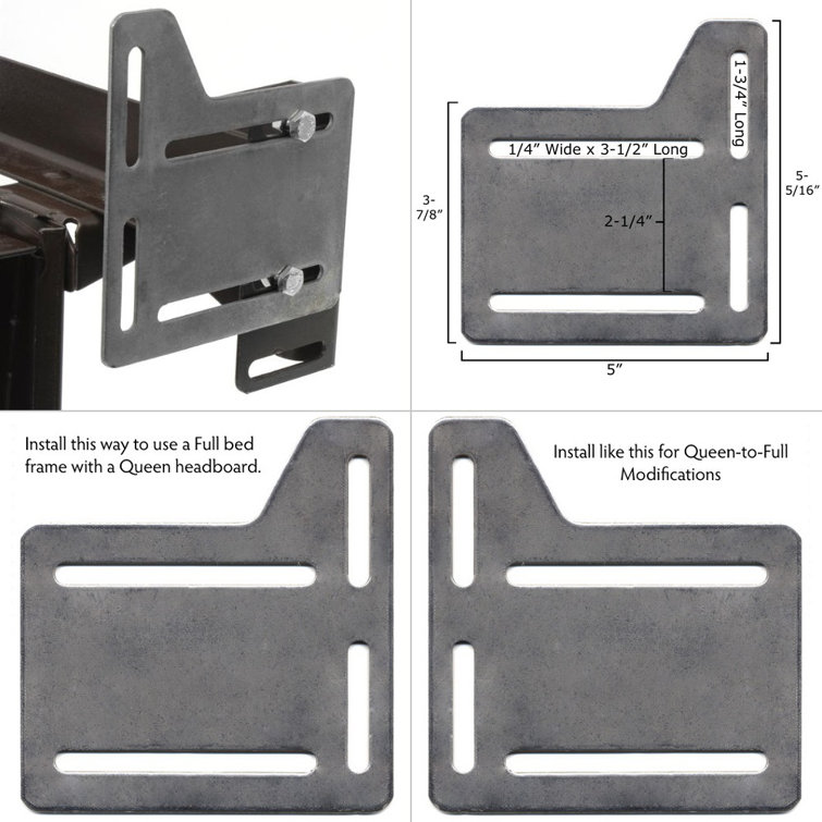 bedCLAW Queen Bed Modification Plate, Headboard Attachment Brackets & Reviews Wayfair